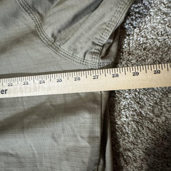 Wrangler Jacket Mens 2XL Dark Khaki Hooded Ripstop Zip YKK Workwear 3W177DK - Picture 9 of 10